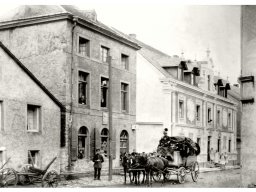 02__Saarstr__Nonnweilerstr Postkutsche Nonnweilerstr 1889